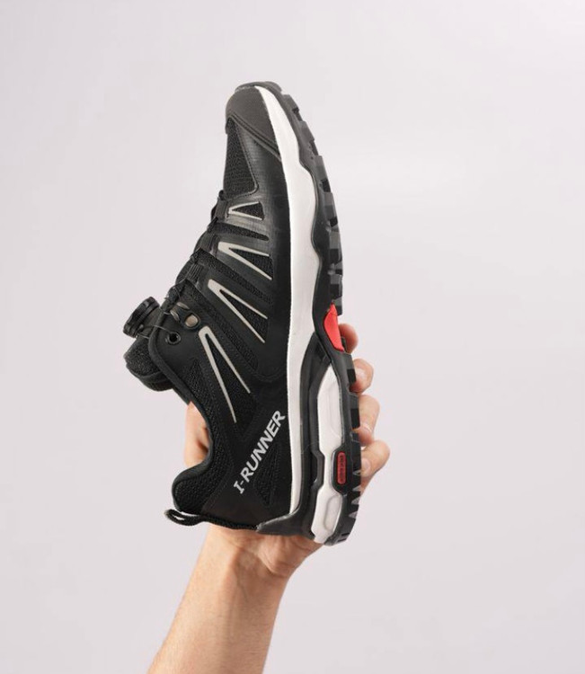 کفش کتونی مردانه زنانه سالامون طبیعت گردی مدل I Runner رنگ مشکی