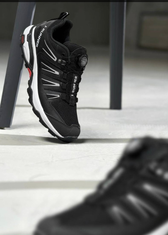کفش کتونی مردانه زنانه سالامون طبیعت گردی مدل I Runner رنگ مشکی