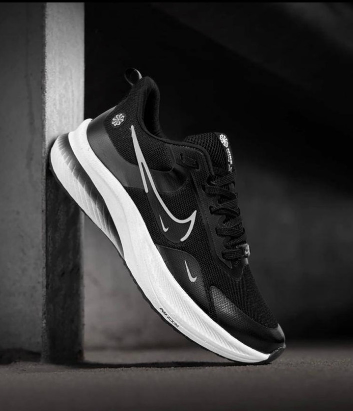 کفش کتانی نایکی ایر زوم فلاور مشکی سفید Nike Air Zoom Flower Black White کد ۴۴۴