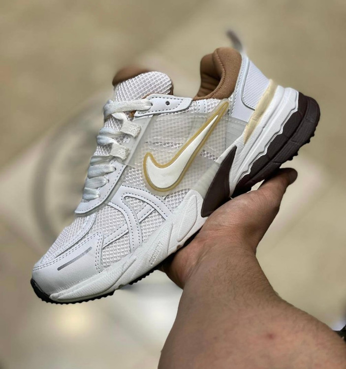 کفش کتانی مردانه زنانه نایک وی تو کی NIKE Cushlon V2K سفید کرم