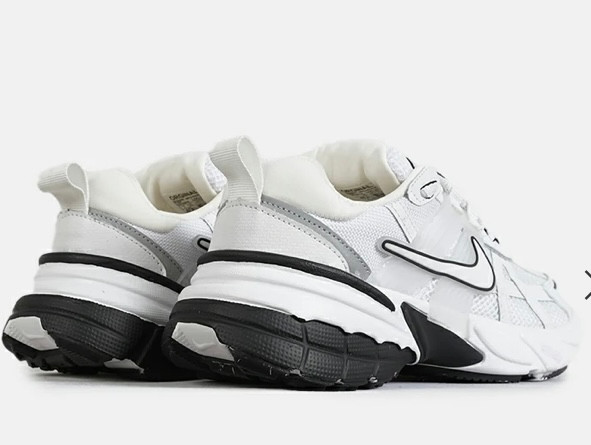 کفش کتانی مردانه زنانه سفید مشکی NIKE Cushlon V2K مدل ۷۴۴۴