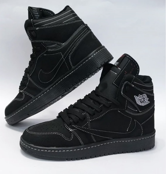 کتانی مردانه زنانه ترویس بلک فانتوم ساقدار Nike Travis black phantom