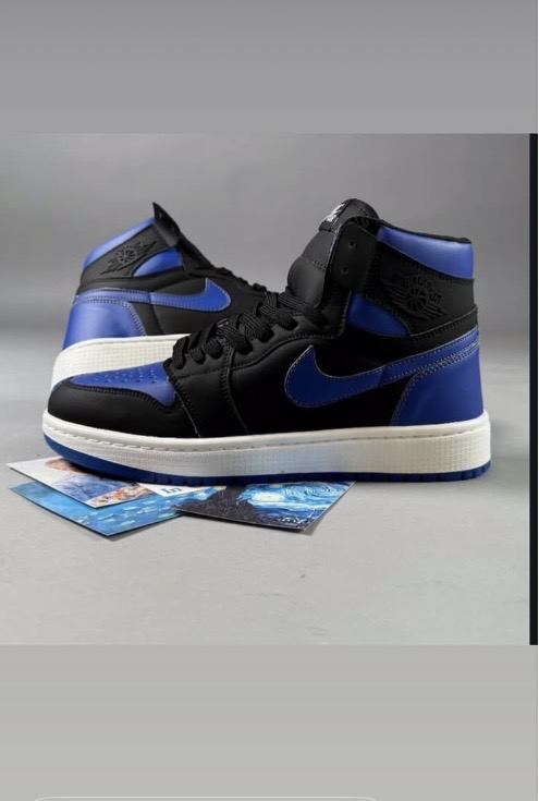 کتانی ساقدار مردانه زنانه نایک جردن وان مشکی آبی Nike Jordan 1