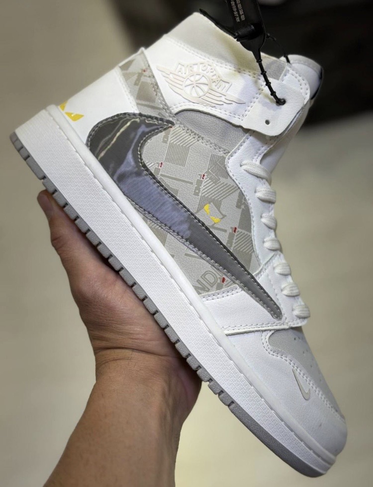 کتانی ساقدار مردانه زنانه ترویس فندی Nike Jordan 1